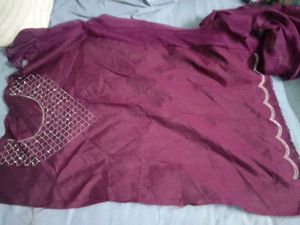 Elegant Purple saree with Border
