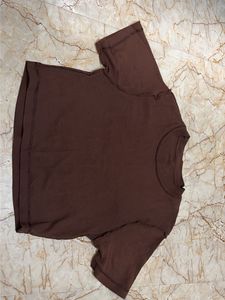 Brown Graphic Print T-Shirt