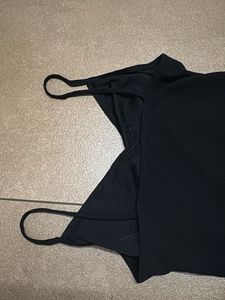 Chic Black Spaghetti Strap Dress
