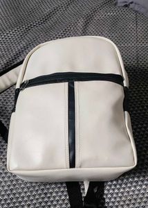 Stylish White & Black Backpack