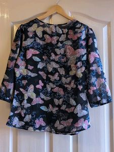 Butterfly Print Top