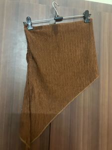 Chic Ribbed Brown Co-ord Set