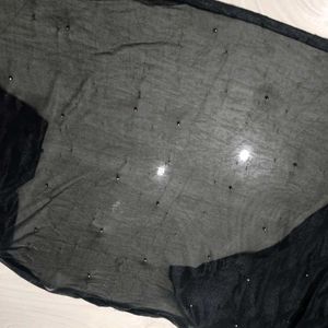 Elegant Black Embellished dupatta