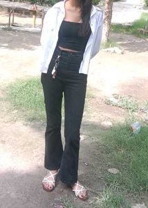 Classic Black Flare Jeans