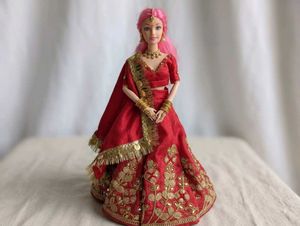 Red Embroidered Lehenga Choli Set