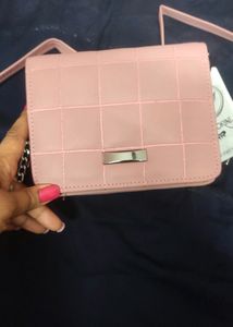 Cross Body Sling Bag For Girls. Nude Pink Shade