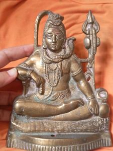 Vintage Shiva idol Brass metal