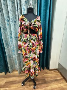 Sexy Neck Long Dress