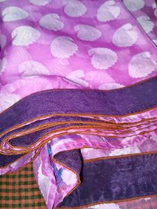 Elegant Purple Ethnic Dress Material