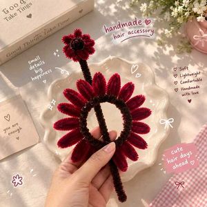 Handmade Pink Flower Hair Clip