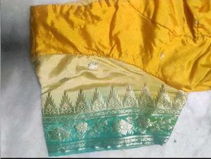 Yellow Colour Banarasi Silk Blouse