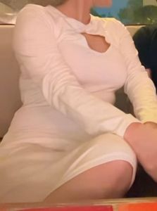 Chic White Long Sleeve Cutout dress