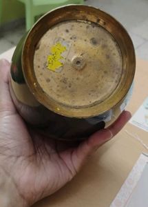 Brass vase- painted