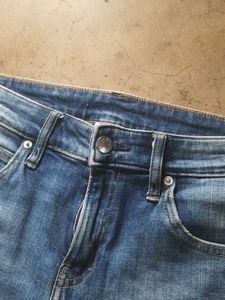 CK Blue Distressed Skinny Jeans