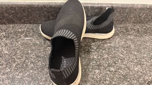 Comfortable Black Slip-On Sneakers