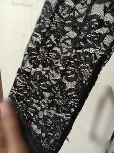 Elegant Black Lace Maxi Dress