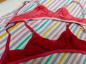 Bra Bundle - Combo of 2 red and pink