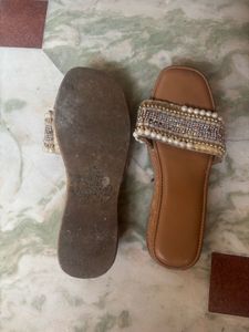 Embellished Flat Sandals