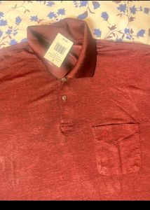 PEACE" Premium Red❤️  Burgundy Polo Shirt