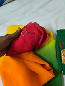 Beautiful Ombre Saree with Embroidered Border
