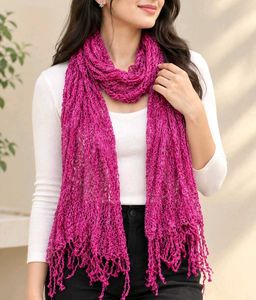 Pink Knit Scarf