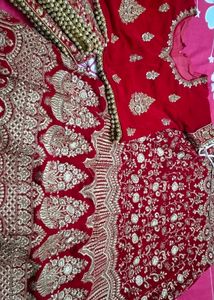 Red Embroidered Lehenga Choli