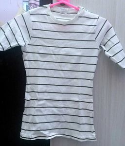 Striped Short Sleeve Top