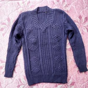 Stylish Purple Knit Sweater