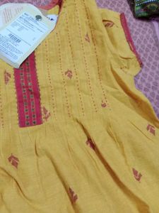 branded Cute mustard girls tops