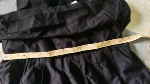 SHEIN Black Tiered One-Shoulder Dress