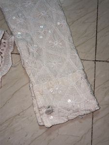 Elegant White Embroidered Kurta