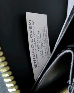 Enrico coveri Italian Black Leather Wallet