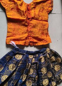 3 Vibrant Blue &amp; Yellow Lehenga Choli Sets