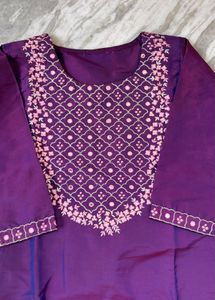 Elegant Purple Kurta Set
