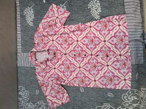 Comfortable Pink Floral Pajama Set