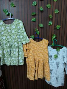 Set of 3 Women's Ethnic Kurtas