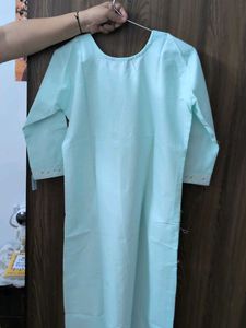 Light Blue Embroidered Kurta