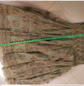 Mint Green Embroidered Lehenga