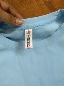 Light Blue "MISS MEM FASHION" T-Shirt