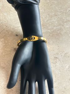 Elegant Gold-Tone Snake Bracelet
