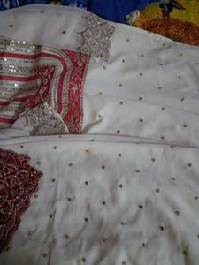Elegant rani  &amp; White Kurta Set