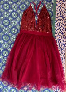 Sparkly Red Party Dress