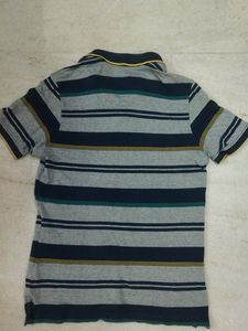 Men's Striped Polo Shirt