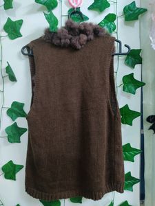 Open Fur Knit Sweater