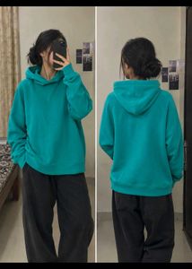 Teal Oversized Hoodie