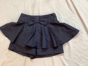 Black skorts with Bow Detail