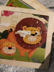 Cute Dinosaur Wooden Jigsaw Puzzle 5pc