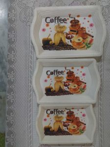 Coffee Time Serving Trays Set of 3