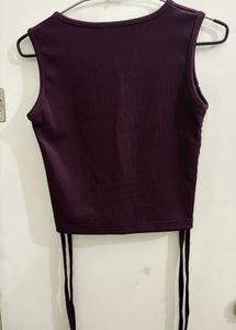 Zara Ribbed Cropped Tank Top