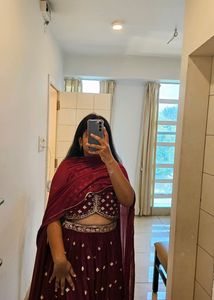 Maroon Color Lehenga Choli From Soch